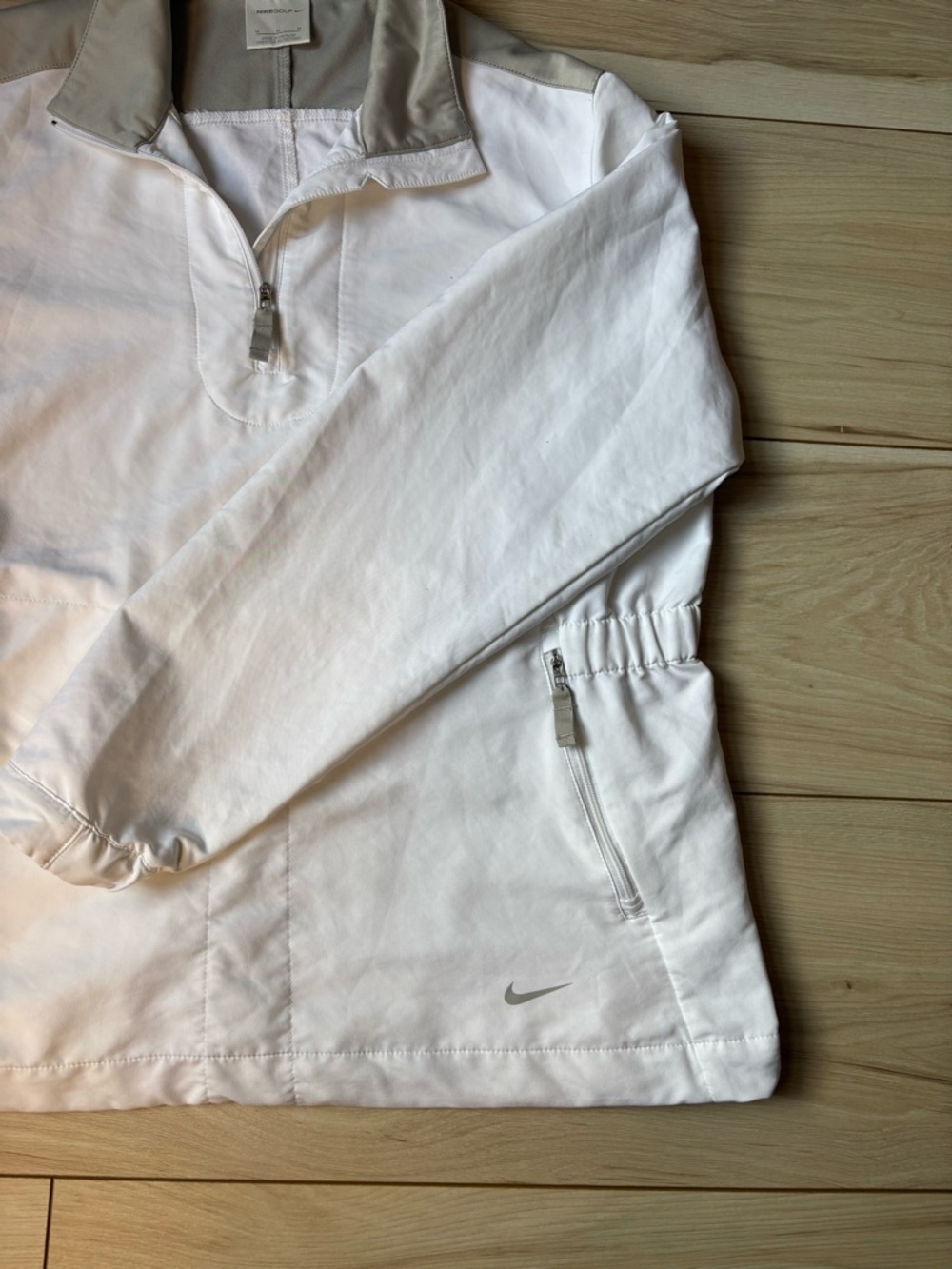 Nike Golf Pullover Womens Medium White Half Zip Lightweight Jacket Athletic - Picture 3 of 8